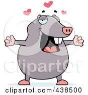 Poster, Art Print Of Loving Mole With Open Arms
