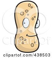 Royalty Free RF Clipart Illustration Of A Peanut Character by Cory Thoman