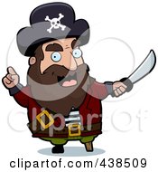 Poster, Art Print Of Pirate Warning With A Sword