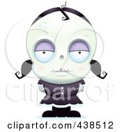 Royalty Free RF Clipart Illustration Of A Zombie Girl