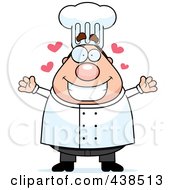 Poster, Art Print Of Loving Male Chef With Open Arms