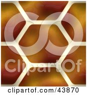 Clipart Illustration Of A Background Of Orange Tiles Or Giraffe Fur