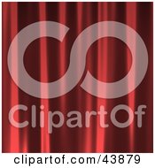Poster, Art Print Of Background Of Red Shiny Ripped Curtains