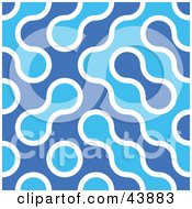 Poster, Art Print Of Abstract Blue Background With Water Drops