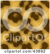 Background Of Wavy Leopard Print Fur