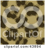 Poster, Art Print Of Brown Leopard Fur Print Background