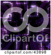 Poster, Art Print Of Purple Vortex Background Of Light Shining Through The Dark