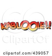 Royalty Free RF Clip Art Illustration Of A Cartoon Black And White Outline Design Of A Gradient KABLOOIE by toonaday