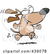 Royalty Free RF Clip Art Illustration Of A Cartoon Dog Walking Upright