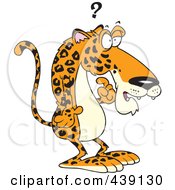 Royalty Free RF Clip Art Illustration Of A Cartoon Confused Jaguar