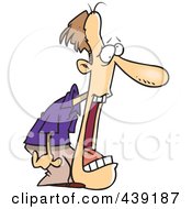 Cartoon Man With A Dropped Jaw