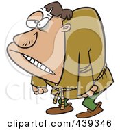 Royalty Free RF Clip Art Illustration Of A Cartoon Hunchback by toonaday