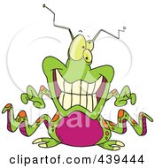 Poster, Art Print Of Cartoon Grinning Alien