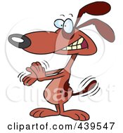 Cartoon Clapping Dog