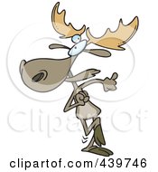 Poster, Art Print Of Cartoon Happy Dancing Moose