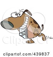 Royalty Free RF Clip Art Illustration Of A Cartoon Dog Carrying Underwear