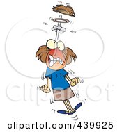 Royalty Free RF Clip Art Illustration Of A Cartoon Mad Woman Blowing A Gasket