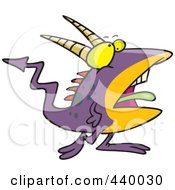 Royalty Free RF Clip Art Illustration Of A Cartoon Speckled Goblin