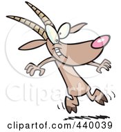 Poster, Art Print Of Cartoon Goat Dancing