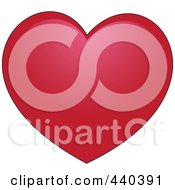Royalty Free RF Clip Art Illustration Of A Plump Red Heart by Vitmary Rodriguez #COLLC440391-0040
