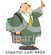 Poster, Art Print Of Traveling Businessman Trying To Get A Ride By Holding Hand Out
