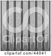 Clipart Illustration Of A Grunge Corrugated Hangar Panel Background