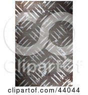 Crusted Grungy Diamond Plate Textured Background