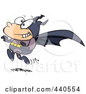 Royalty Free RF Clip Art Illustration Of A Cartoon Running Bat Boy by toonaday