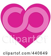 Poster, Art Print Of Solid Magenta Heart