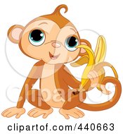 Monkey Eating A Banana