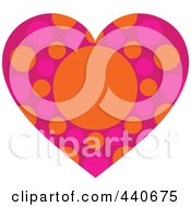 Poster, Art Print Of Pink Dotted Heart