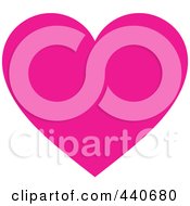 Poster, Art Print Of Solid Pink Heart