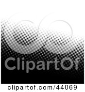 Poster, Art Print Of Halftone Black And Gray Dotted Background