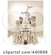 Poster, Art Print Of Big Castle In The Snow
