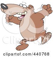 Poster, Art Print Of Cartoon Bear Celebrating