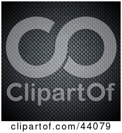 Clipart Illustration Of A Fine Weaved Glowing Carbon Fiber Background