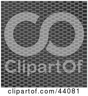 Clipart Illustration Of A Gray And Silver Carbon Fiber Seamless Background