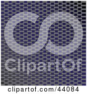 Clipart Illustration Of A Gray And Blue Carbon Fiber Seamless Background