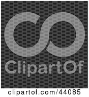 Clipart Illustration Of A Dark Checkered Carbon Fiber Background