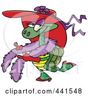 Poster, Art Print Of Cartoon Stylish Turtle Wearing A Hat