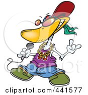 Cartoon Duck Rapper