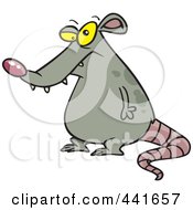 Royalty Free RF Clip Art Illustration Of A Cartoon Fat Rat by toonaday