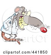 Poster, Art Print Of Cartoon Grinning Lab Rat