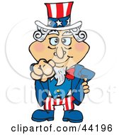 American Uncle Sam Pointing Out