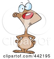 Royalty Free RF Clip Art Illustration Of A Cartoon Confused Rodent