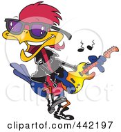 Cartoon Rocker Robin
