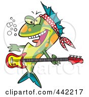 Poster, Art Print Of Cartoon Rocker Fish