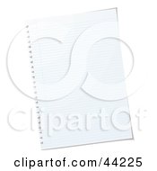 Royalty Free RF Clip Art Of A Blank Sheet Of White Paper by michaeltravers #COLLC44225-0111
