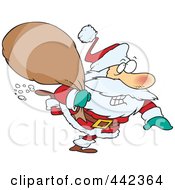 Poster, Art Print Of Cartoon Rushed Santa