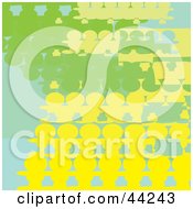 Poster, Art Print Of Green And Yellow Website Background Of People